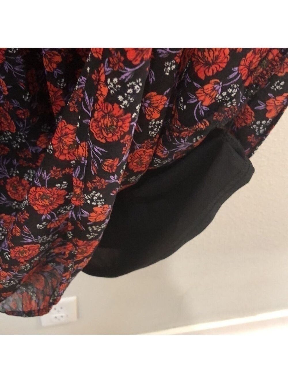 𝅺BANANA Republic Size S long sleeve dress.  Fall winter lined floral NWT - Picture 7 of 7